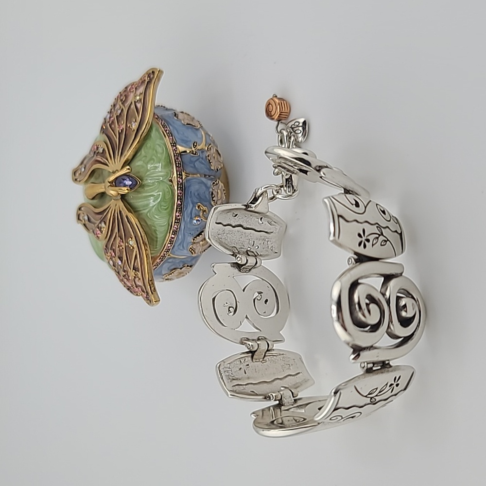 Brighton "Pablo's Passion" Collection Scrollwork Panel Bracelet W Tribal Details